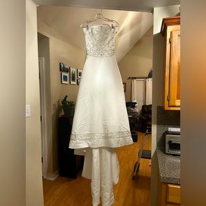 Gorgeous beaded strapless ballgown wedding dress